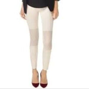 Aritzia Wilfred  GREEN Allumette Moto Leggings Ankle Zipper Pants Biker 6